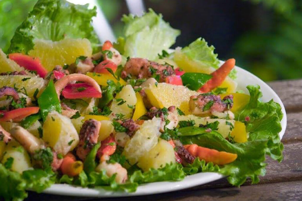 Salada de Polvo com Laranja